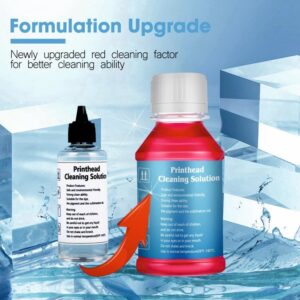 Printhead Cleaning Kit Printer Flush Kit for Epson ET-2850, ET-2800, ET-2803, ET-2760, ET-2720, ET-3850, ET-15000, ET-2750, ET-4800, 2400, WF-7720, WF-7710, WF-7210, WF-7610, WF-3640 Printer Nozzle Cleaner