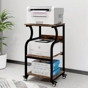 Natwind 3-Tier Printer Stand with a built-in charging station