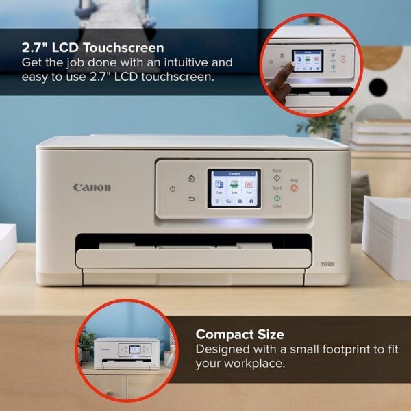 Canon PIXMA TS7720 Wireless All-in-One Printer - Image 2
